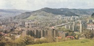 Pohled z Čupu na střed města