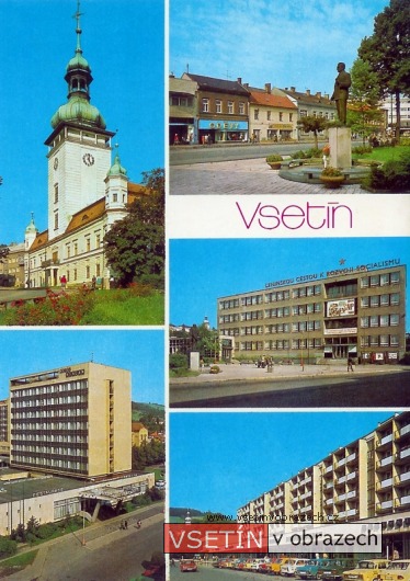Zámek - Dolní náměstí - OV KSČ - hotel Vsacan - Žerotinova ulice