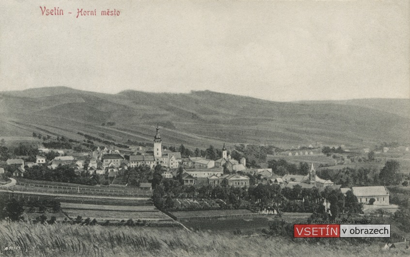 Pohled na Horní město z Hrbové