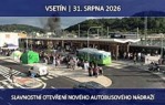 Vsetín, slavnostní otevření nového autobusového nádraží 