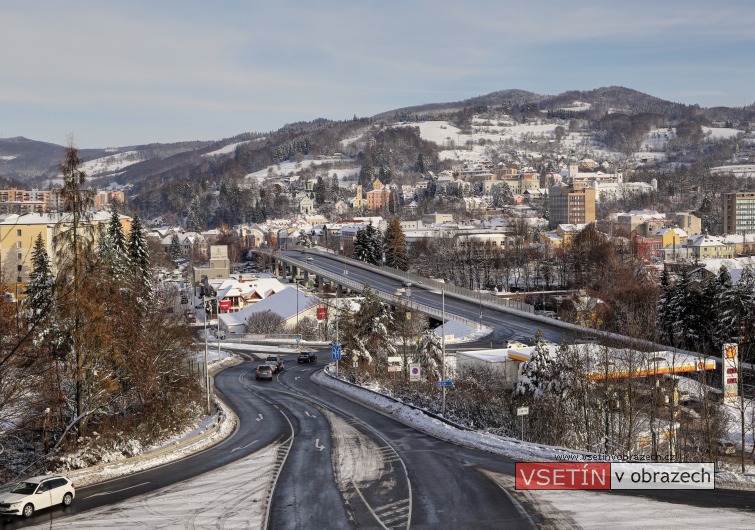 Pohled na zaniklou zástavbu na Štěpánské ulici