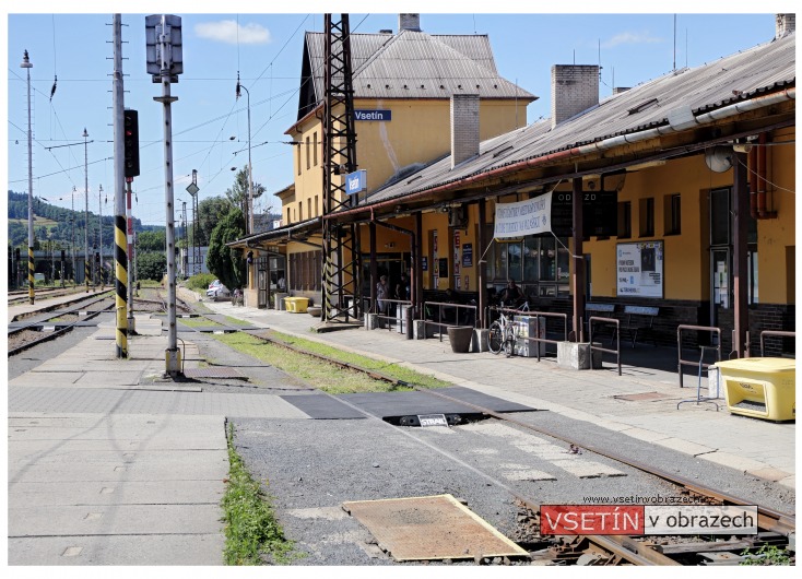 Oprava kolejí na vlakovém nádraží