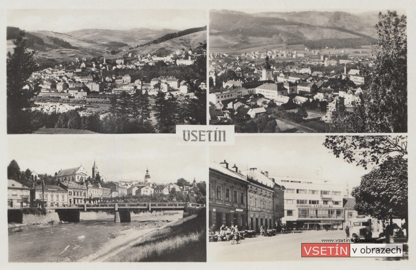 Pohled z Bečevné - pohled od Jabloňové - Horní město - Dolní náměstí