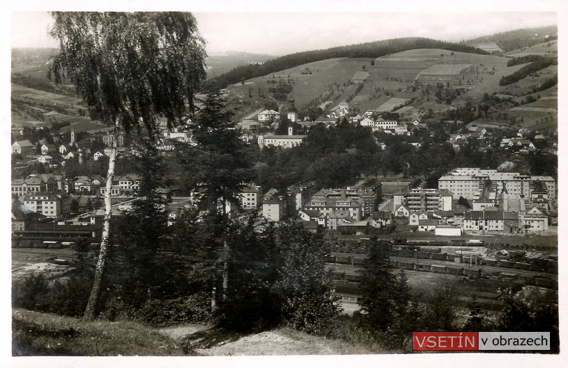 Pohled na město z Bečevné