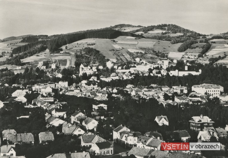 Celkový pohled na Vsetín od Štěpánské ulice