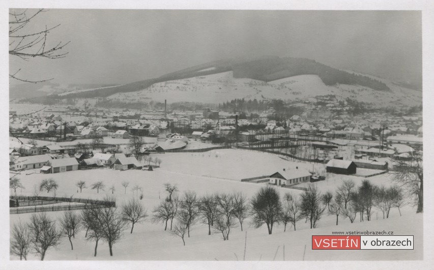 Zima na Valašsku, pohled z Bečevné směrem k Čupu
