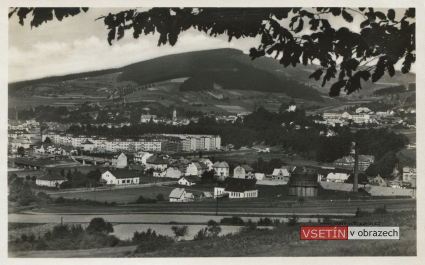 Pohled na Ohradu a na výstavbu kolonie Z