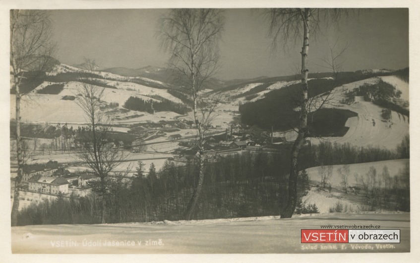 Vsetín: Údolí Jasenice v zimě