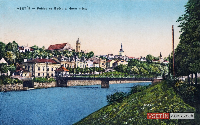 Pohled na Bečvu a Horní město