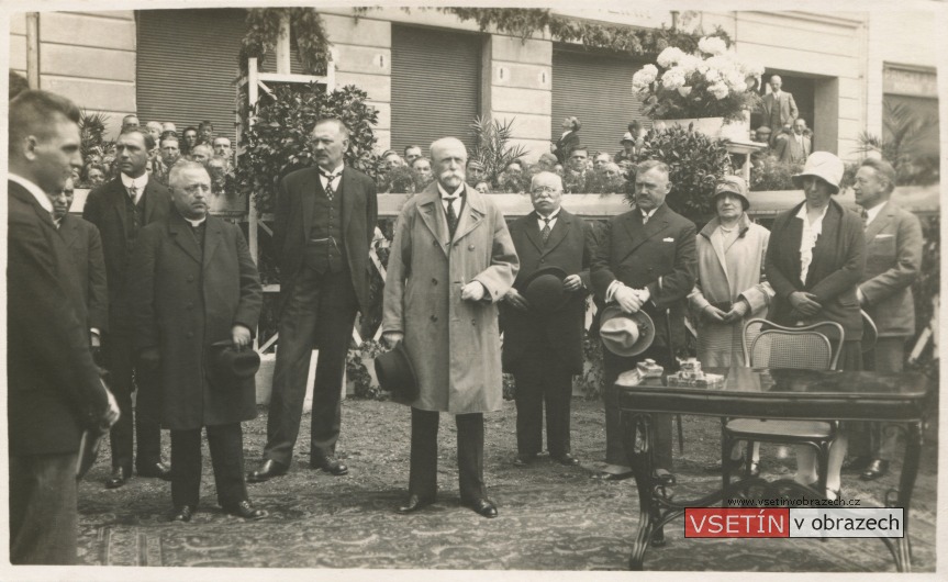 T. G. Masaryk při návštěvě Vsetína