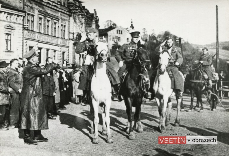 Osvobození Vsetína 4. května 4. brigádou 1. československého armádního sboru