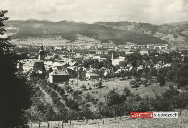 Pohled na Vsetín od Jabloňové