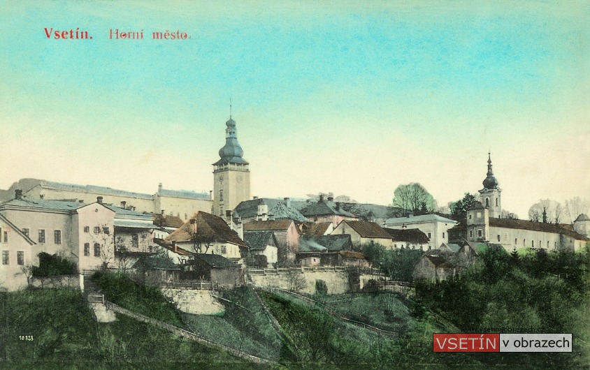 Pohled od Bečvy na Horní město