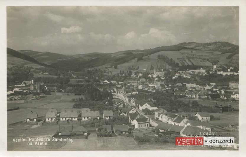 Vsetín: Pohled se Žambošky na Vsetín