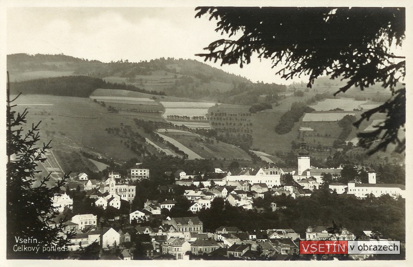 Pohled ze Žambošky na Horní město