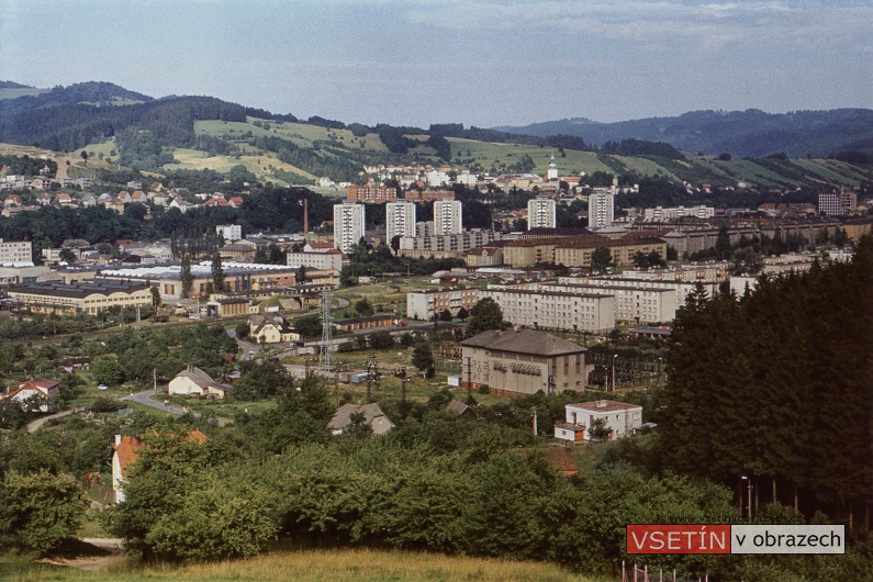 Pohled na Vsetín od Potůčků