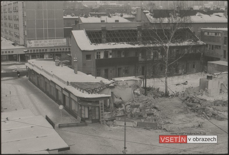 Asanace kiosků u vlakového nádraží