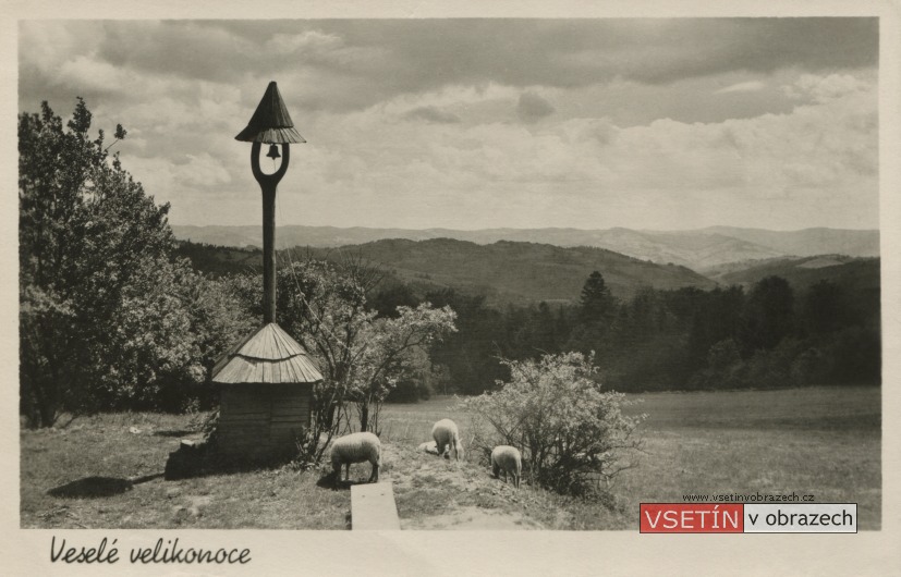 Zvonička na Vsackém Cábě - velikonoční pozdrav