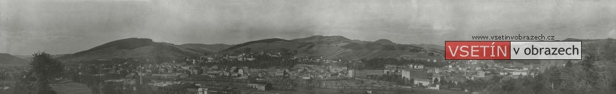 Panoramatický pohled na Vsetín z Bečevné