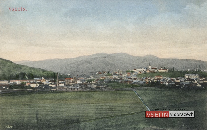 Celkový pohled na Vsetín ze Žambošky