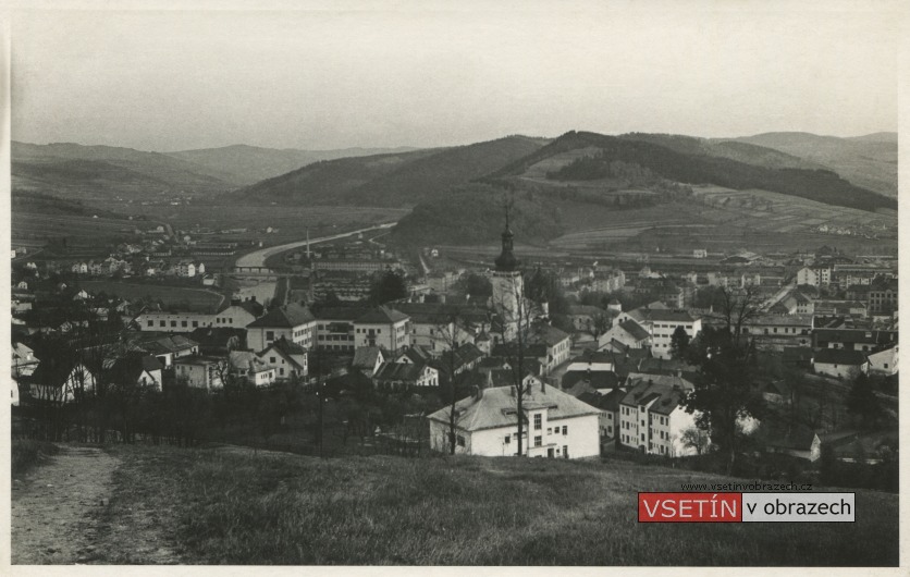 Pohled na Vsetín z Jabloňové