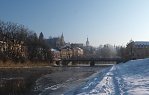 Vsacké Hradčany - pohled na Horní město od Bečvy