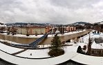 Na střeše Střední průmyslové školy strojnické Vsetín