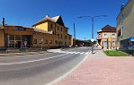 Nádražní ulice u vlakového nádraží