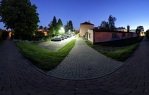 Nábřeží u Bečvy ve večerních hodinách