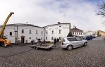 Demontáž zvonů z katolického kostela