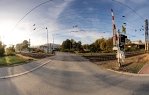Před železničním přejezdem u Křivačkárny
