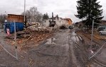 Demolice sdružené nakládky a vykládky na vlakovém nádraží