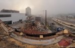 Rekonstrukce železniční stanice Vsetín - na střeše výpravní budovy